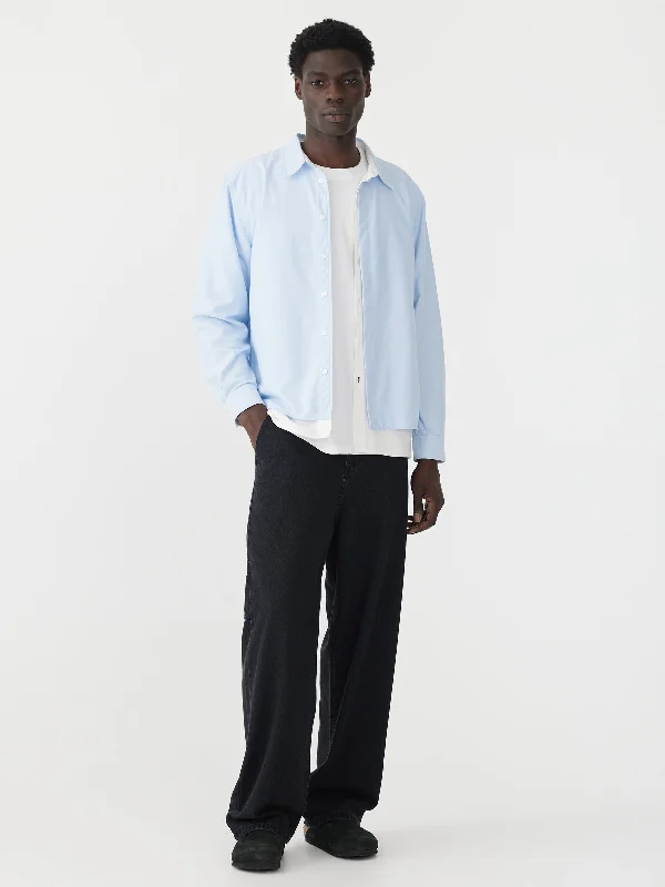 contrast cotton layered shirt